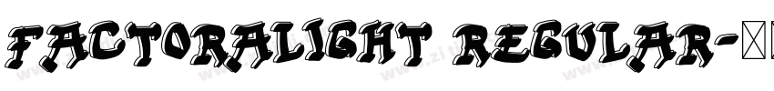 FactorALight Regular字体转换